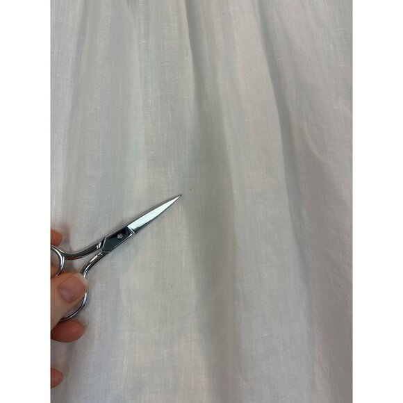 Artisan NY Linen Button Down White Shirt Short Sleeve Womens M - Picture 9 of 11